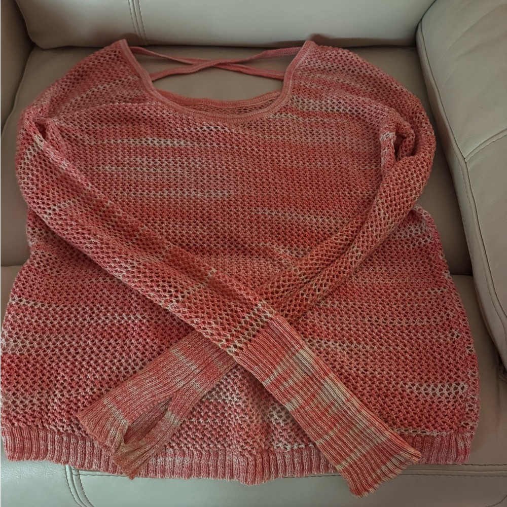 Women's Coral SOYBU Knit Sweater - Picture 3 of 4